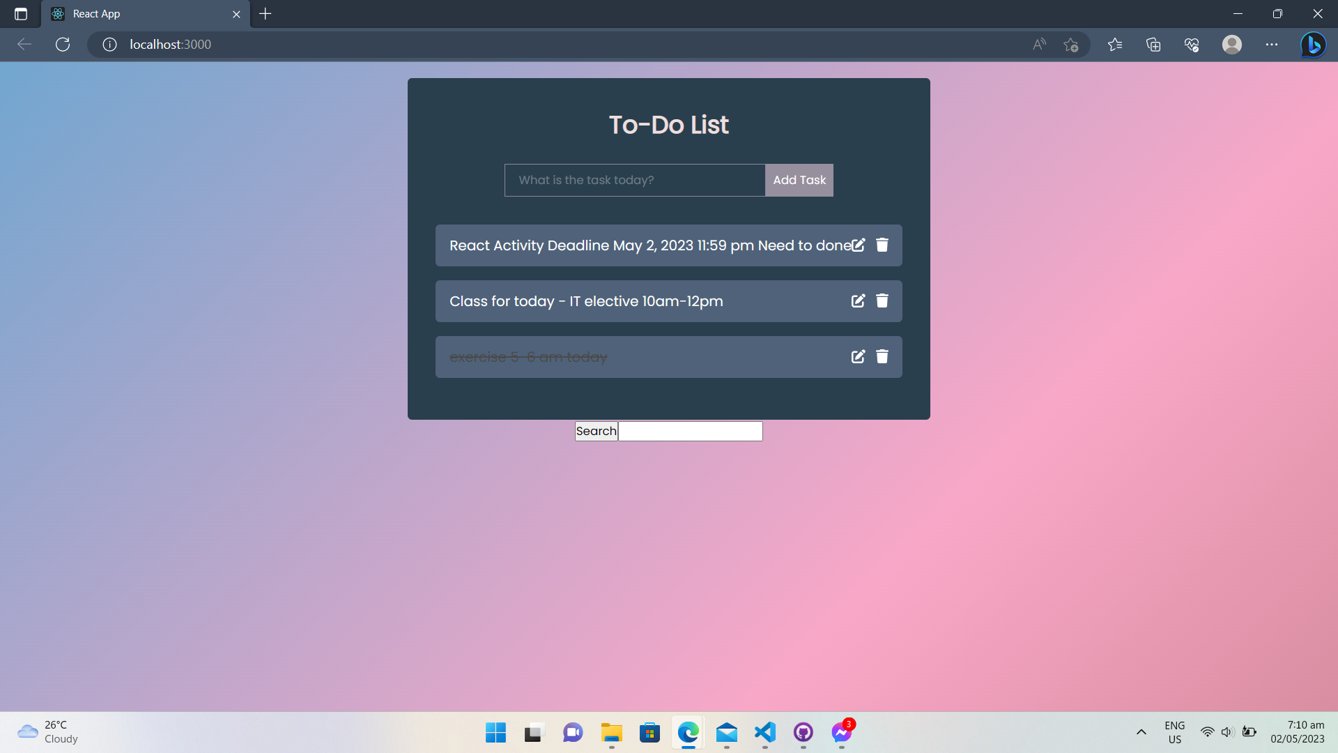 Github beginnerpaul todolist react activity