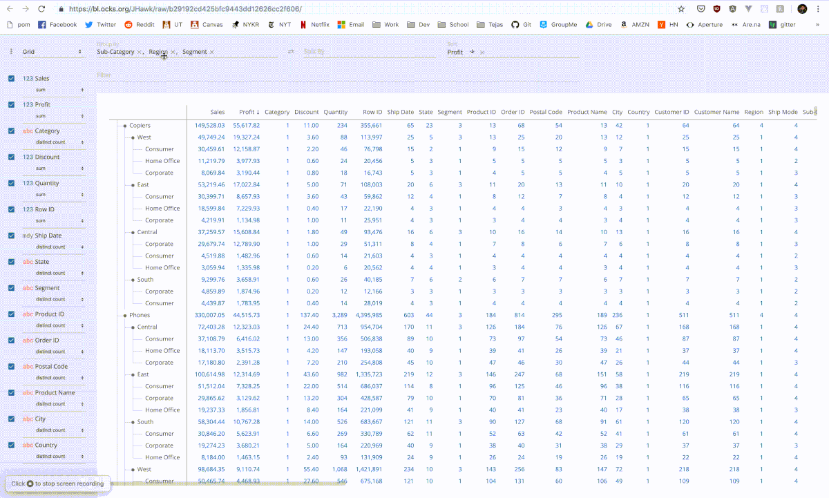 Hypergrid displays empty rows when horizontally scrolled · Issue #525 ...