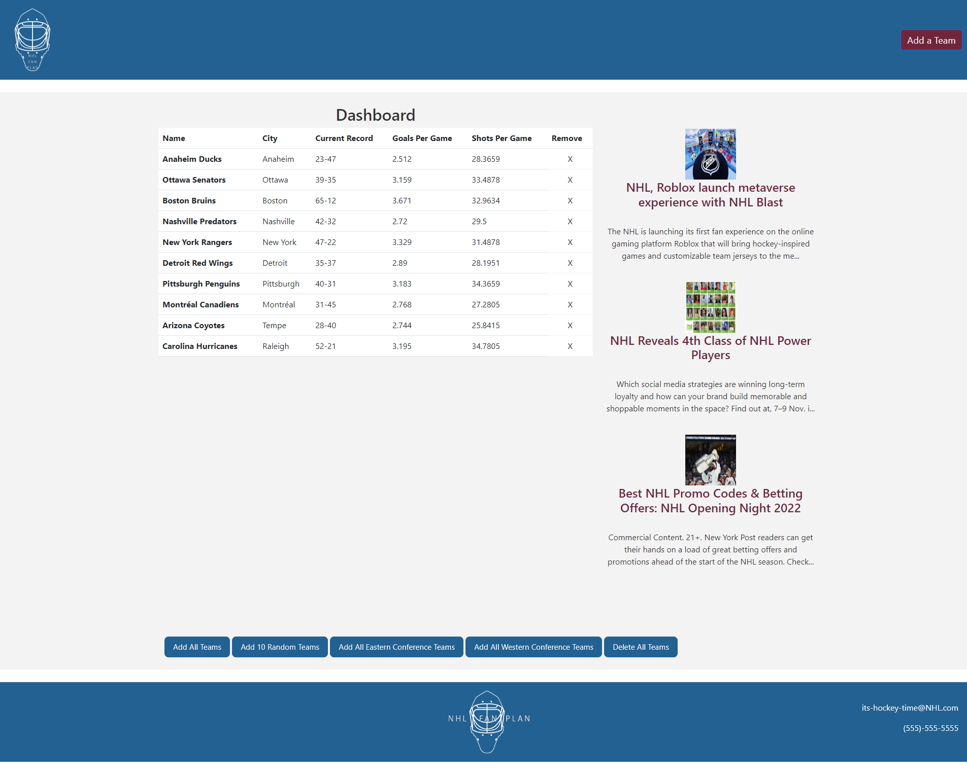 GitHub corynko/NHLFanPlan Github repository for NHLFanPlan, a