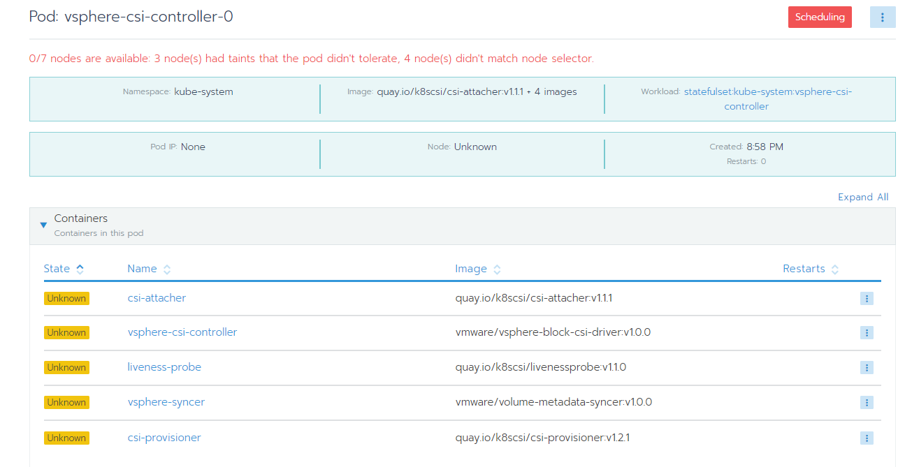 Vsphere Cloud Controller Manager And Vsphere Csi Controller Can T