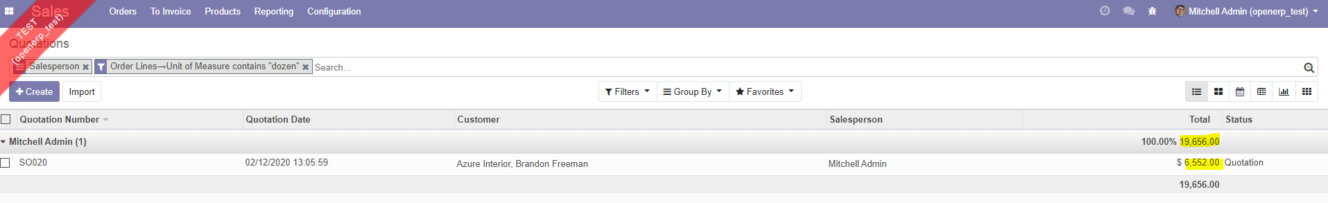 [12.0] Advanced search - Wrong summation when using group by in list ...