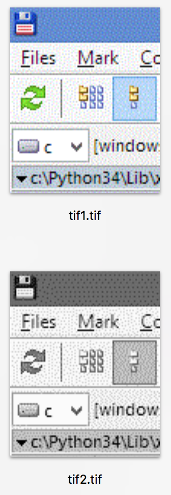 Saving an image with mode 