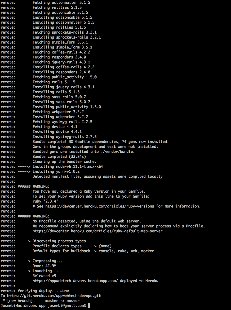 22 successful deployment