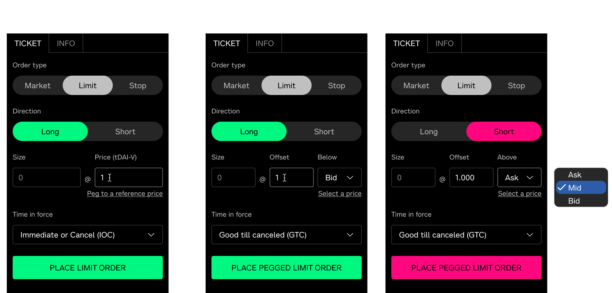 Submit pegged orders · Issue 1062 · vegaprotocol/frontendmonorepo