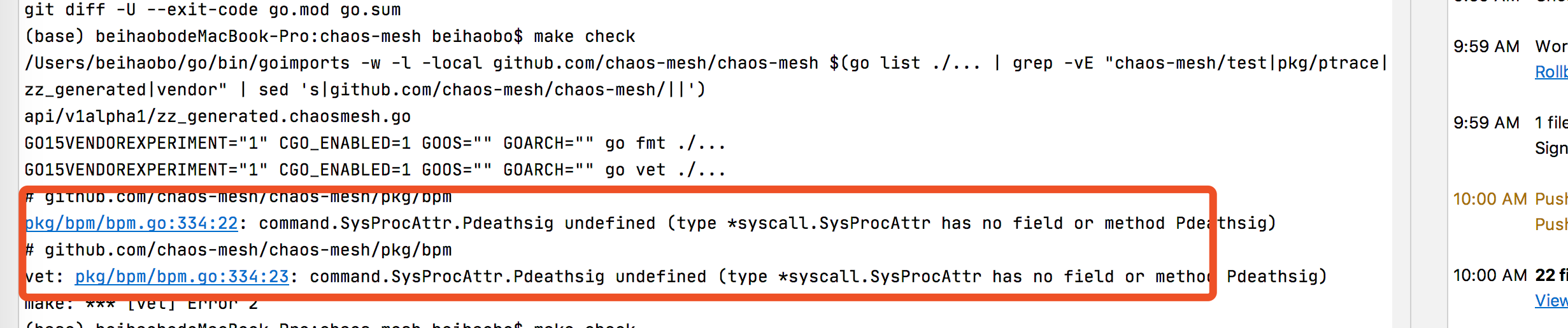 Mac local development error · Issue #1087 · chaos-mesh/chaos-mesh · GitHub