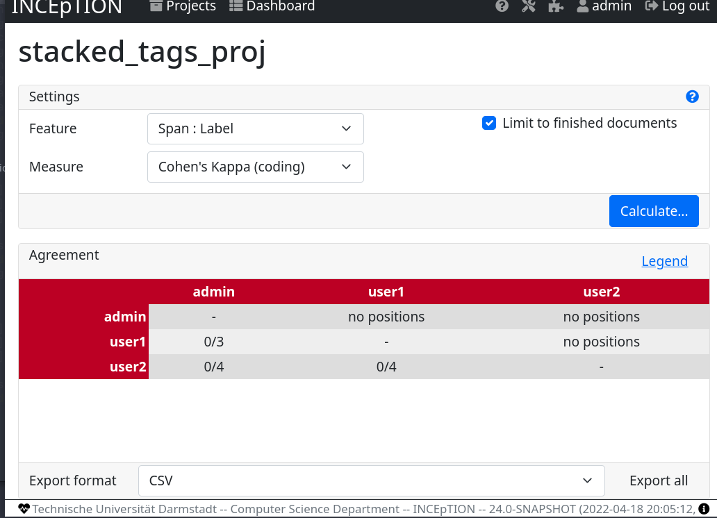 Agreement export does not show up for Krippendorf's Alpha · Issue #2996 ...