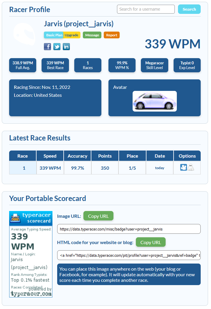 GitHub Anjato/typeracerpython