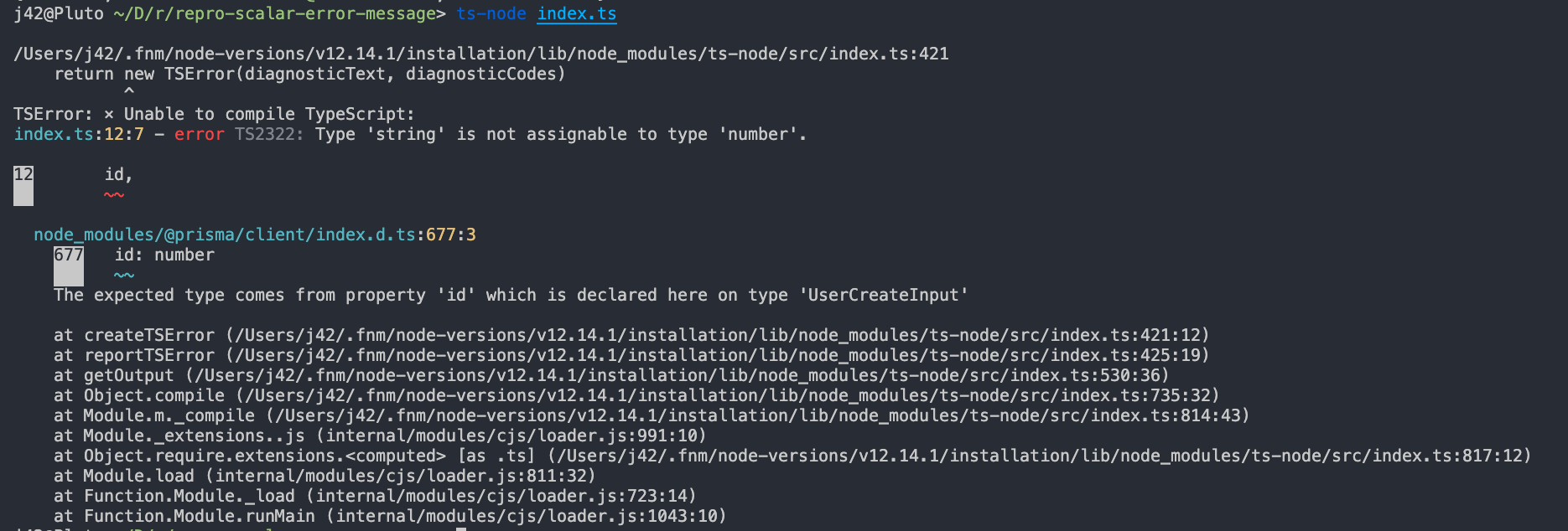 Error messages and DX with SQlite · Issue #2295 · prisma/prisma · GitHub