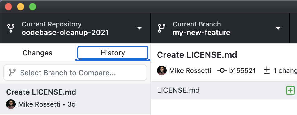 A new branch should reflect the contents of the current branch · Issue ...
