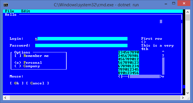 Windows/.NET Core: Menu doesn't appear · Issue #65 · gui-cs/Terminal ...