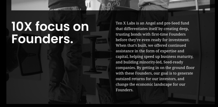 Founders Stories page · Issue #11 · Ten-X-Labs/tenxlabs · GitHub