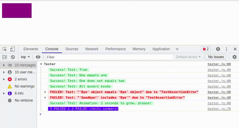 GitHub - chiaraani/JSTester: This is a tiny test framework for JS. What ...