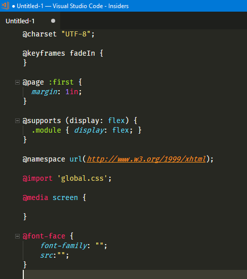 [less] wrong colorization for some at-rules · Issue #35300 · microsoft ...