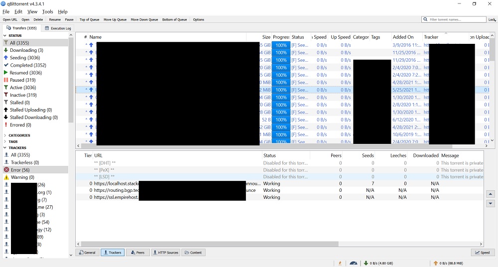 Working trackers show under Error tab · Issue 15060 · qbittorrent