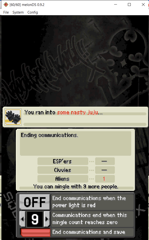 TWEWY Mingle mode stuck on "Ending Communications" after idling for half an hour · Issue 1111