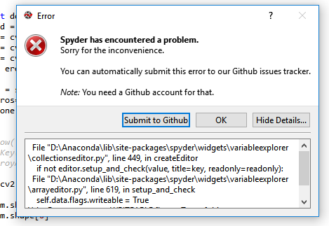 Spyder has encountered a problem · Issue #9060 · spyder-ide/spyder · GitHub