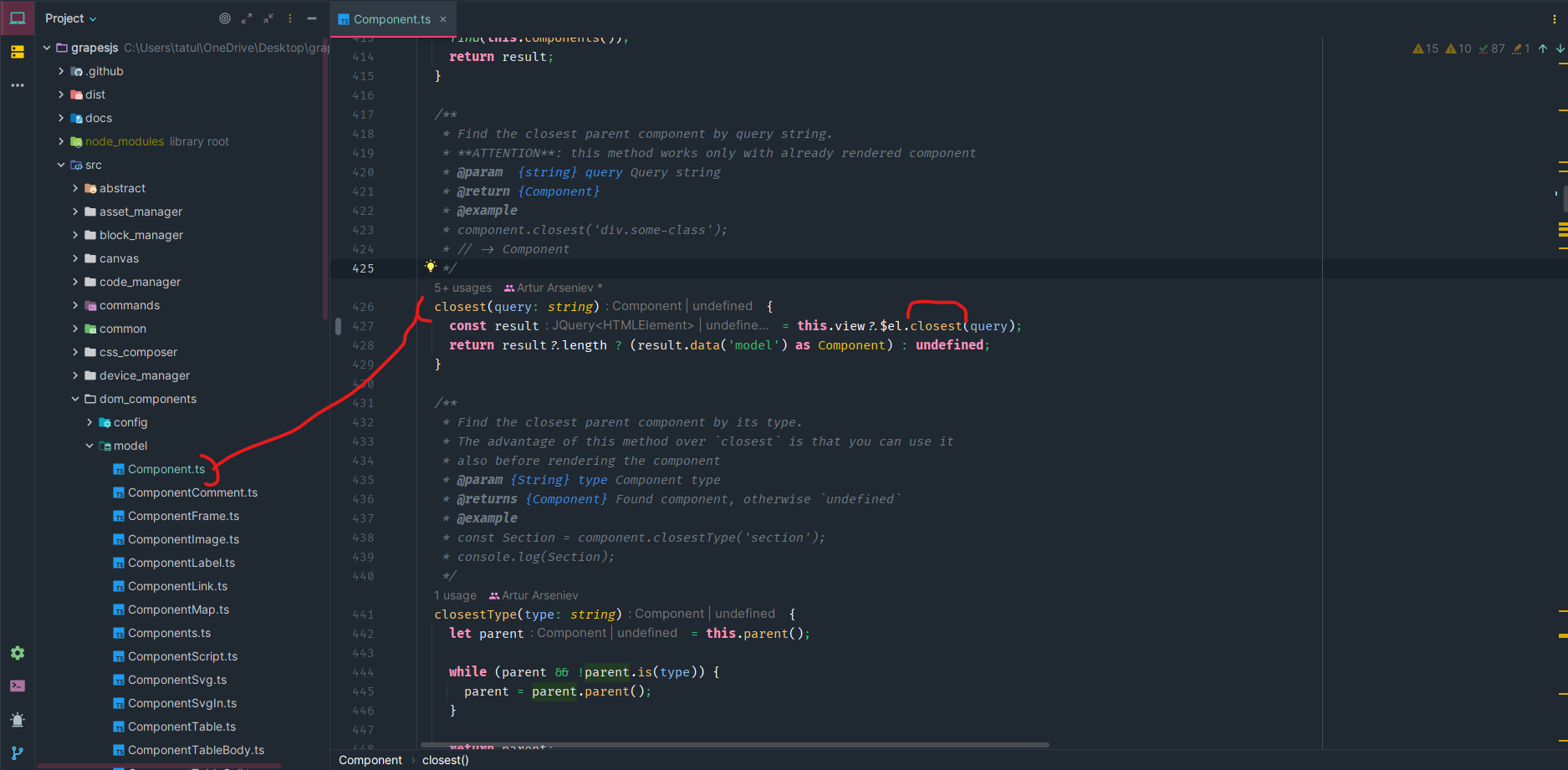 Component closest method · GrapesJS grapesjs · Discussion 5218 · GitHub