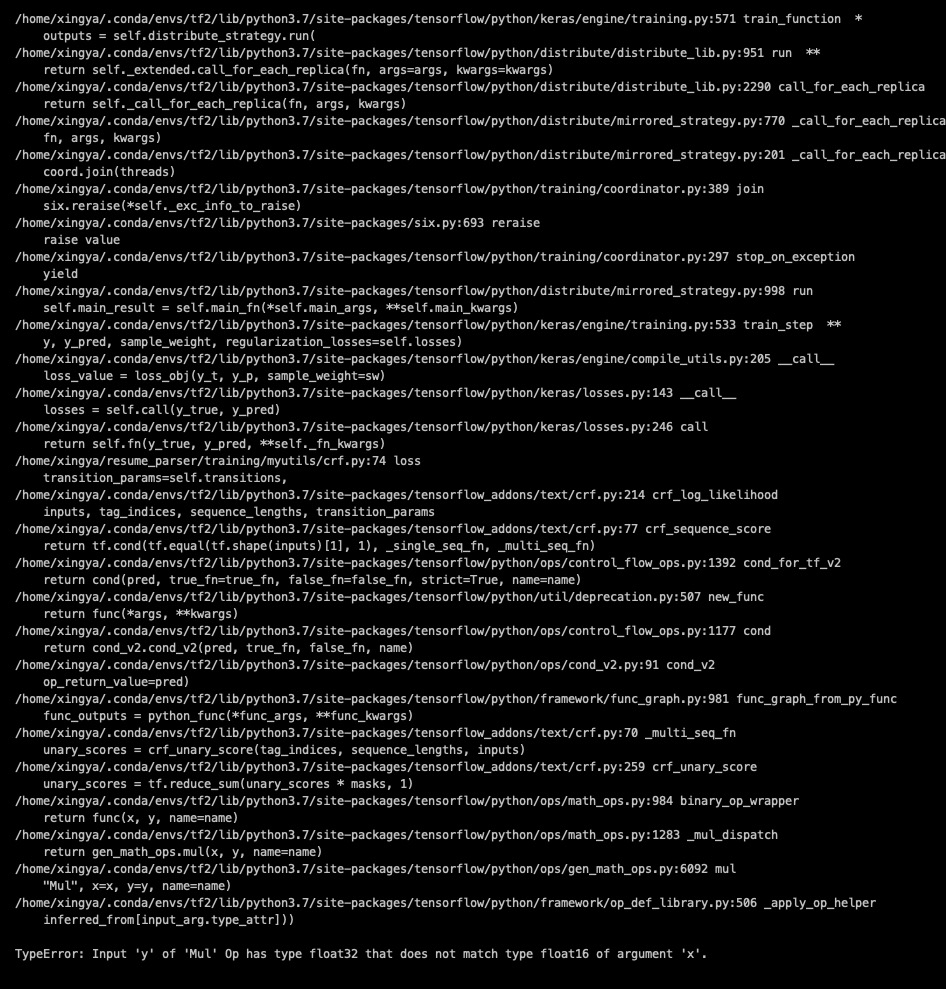 float16 support for text/crf · Issue 2030 · tensorflow/addons · GitHub