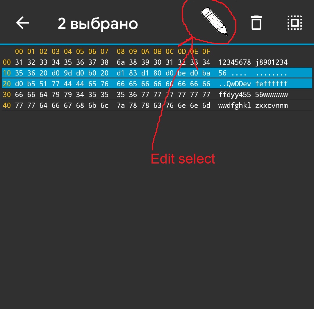 ability to edit 2 or more lines · Issue #89 · Keidan/HexViewer · GitHub