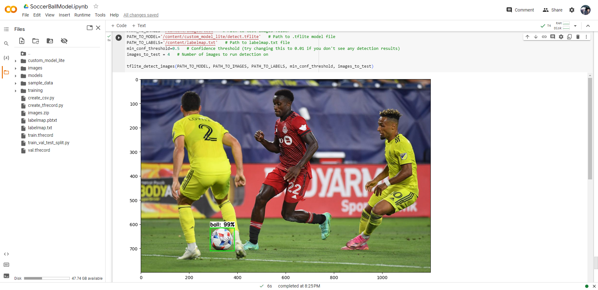 GitHub alexpbb/SoccerBallDetection This is a project in which I trained a pretrained model to