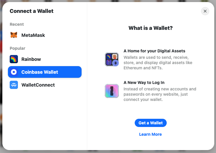 [bug] TypeError when selecting Coinbase Wallet · Issue #493 · rainbow
