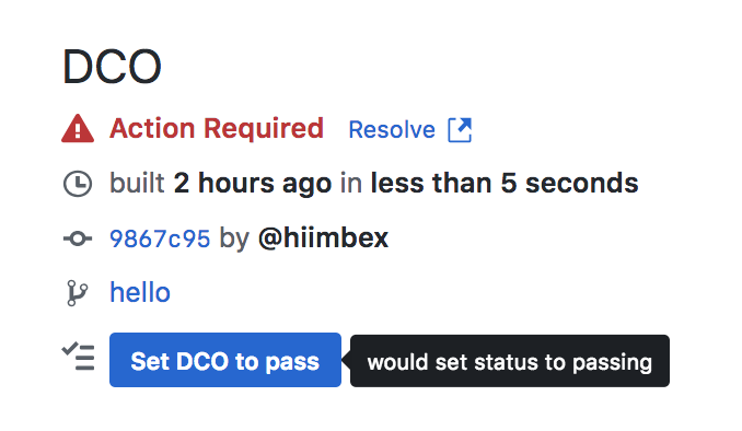 DCO button