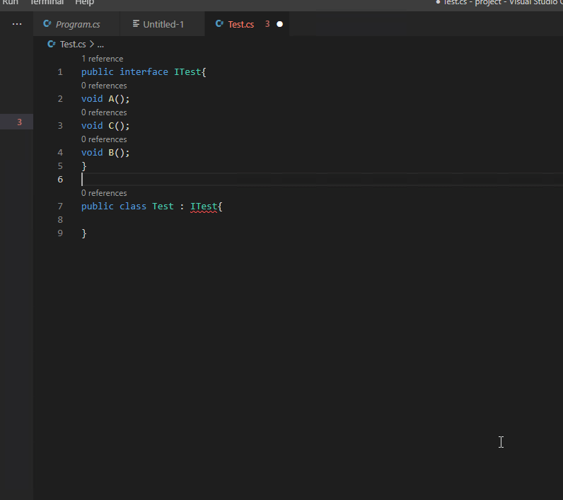 Ordering of interface implementations is done alphabetically instead of ...
