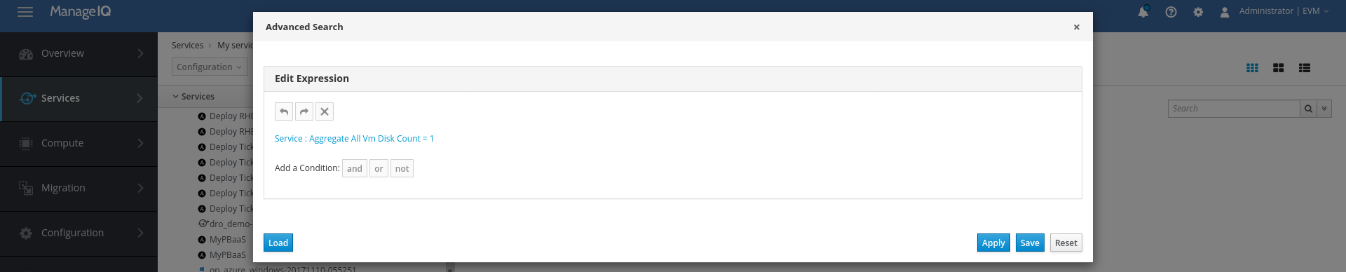 Advanced Search not updated with the newest expression after saving ...