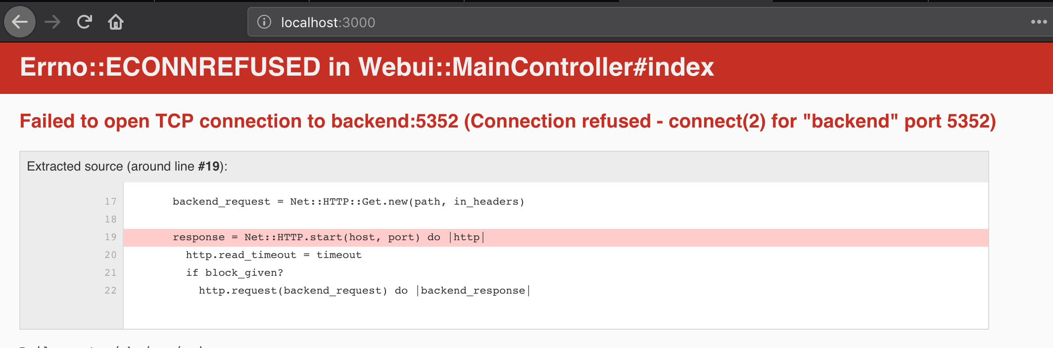 Failed to open TCP connection to backend:5352 · Issue #6814 · openSUSE ...