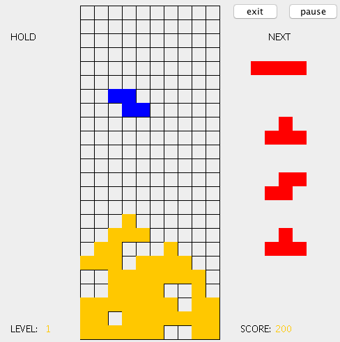GitHub - kevinzhuwenyu/Tetris-game