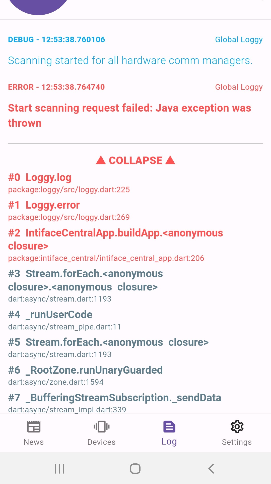 2 4 0 Start Scanning Request Failed Java Exception Was Thrown Issue 2 4 0 Start Scanning Request Failed Java Exception Was Thrown Issue
