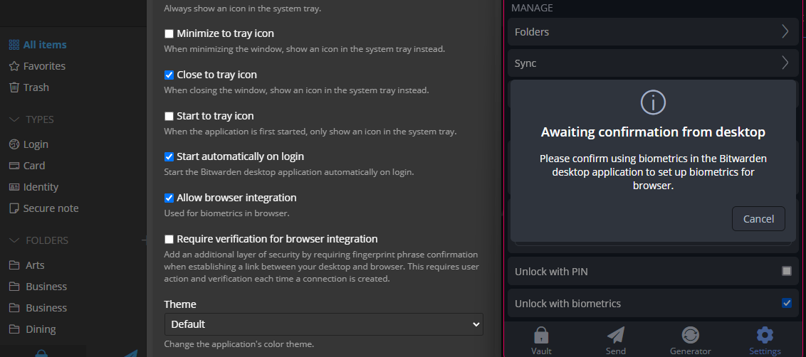 The connection from the firefox extension to the windows app never