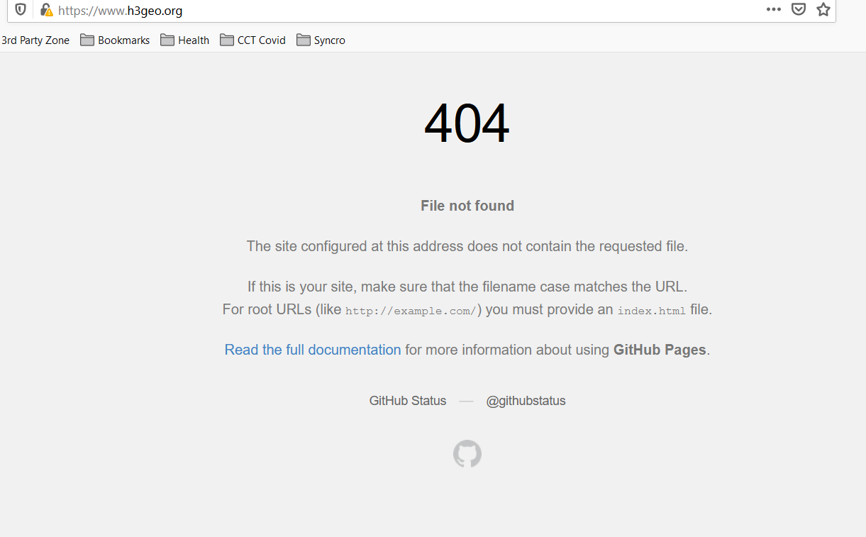 h3geo.org is not resolving · Issue #447 · uber/h3 · GitHub