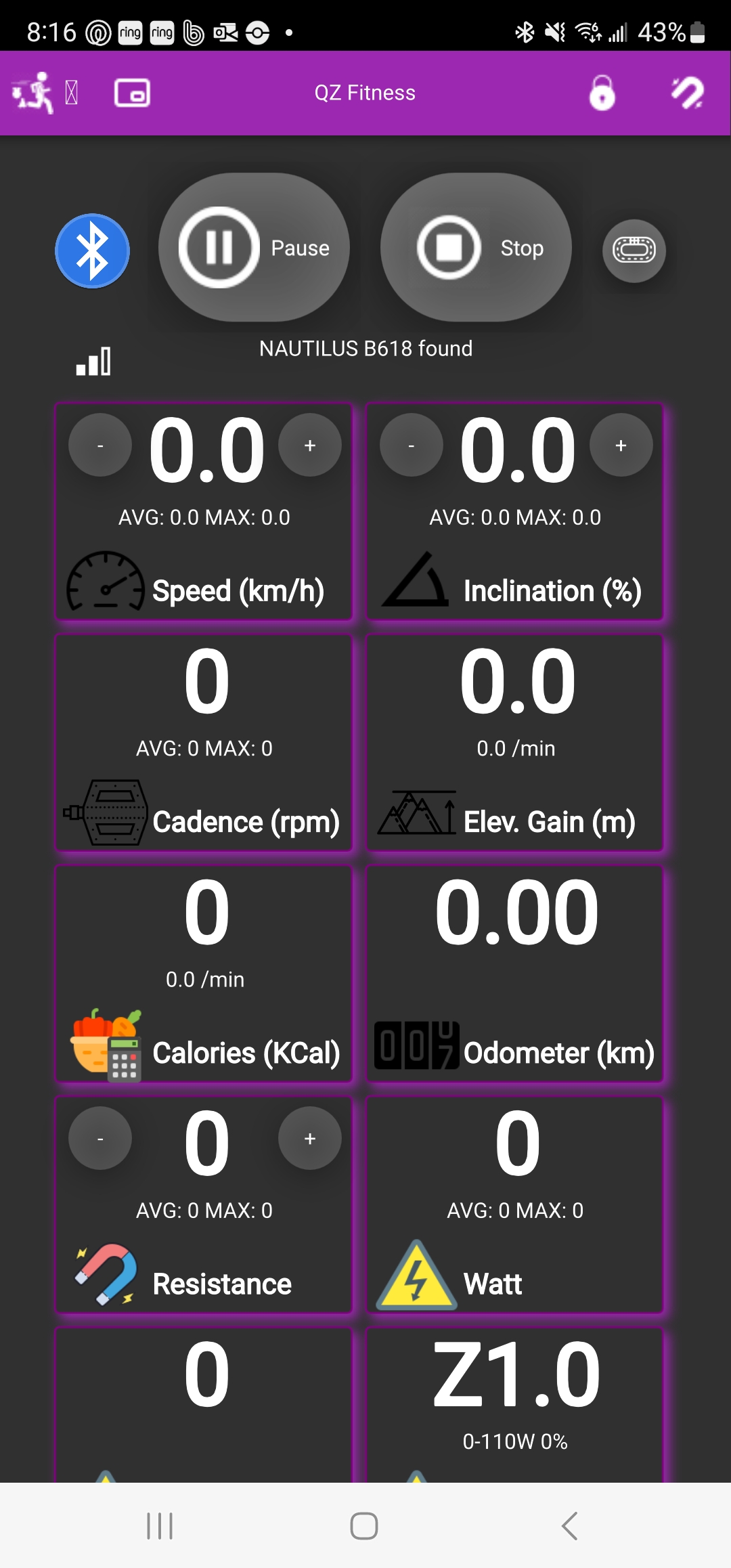 Nautilus U618 [BUG] · Issue 1477 · cagnulein/qdomyoszwift · GitHub