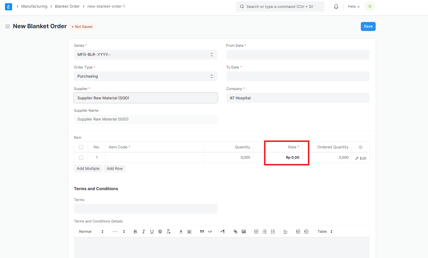 Blanket Order cannot handle multicurrency operation · Issue 35623
