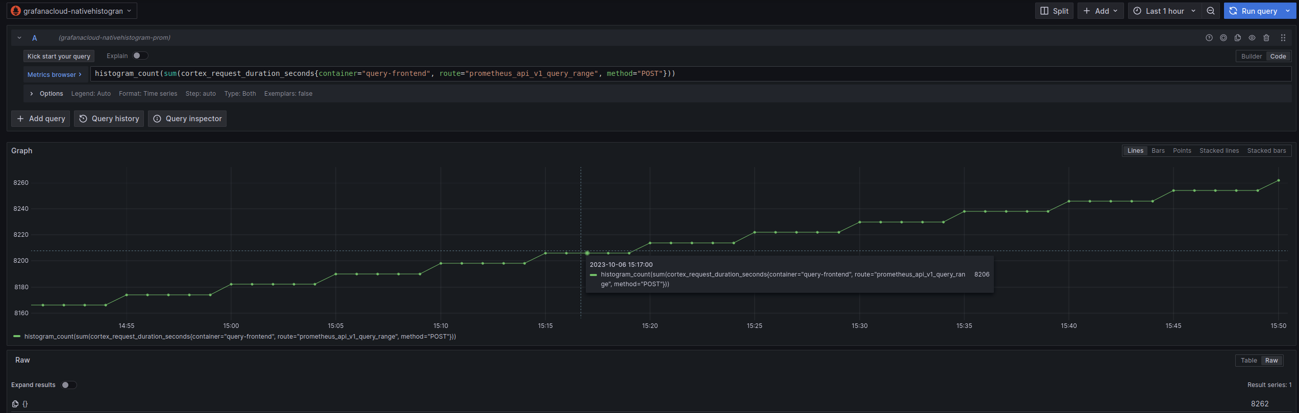 Improve native histogram visualization in explore · Issue 76130