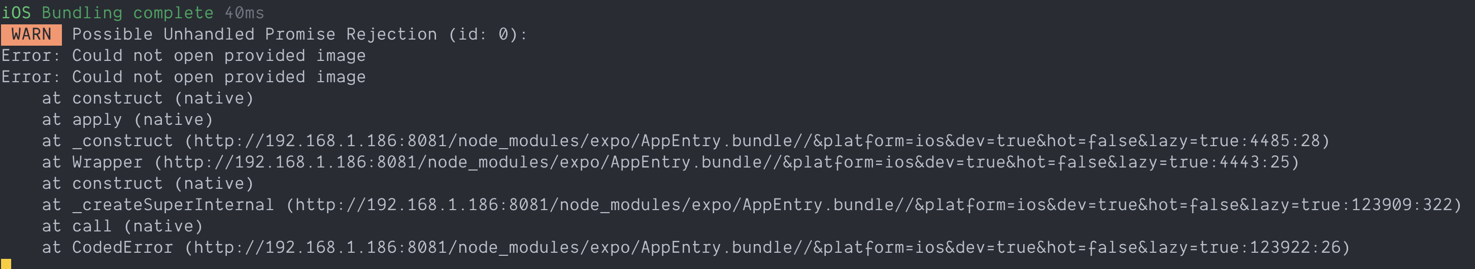 [expocontacts] [iOS] Passing an Image to `Contacts.presentFormAsync
