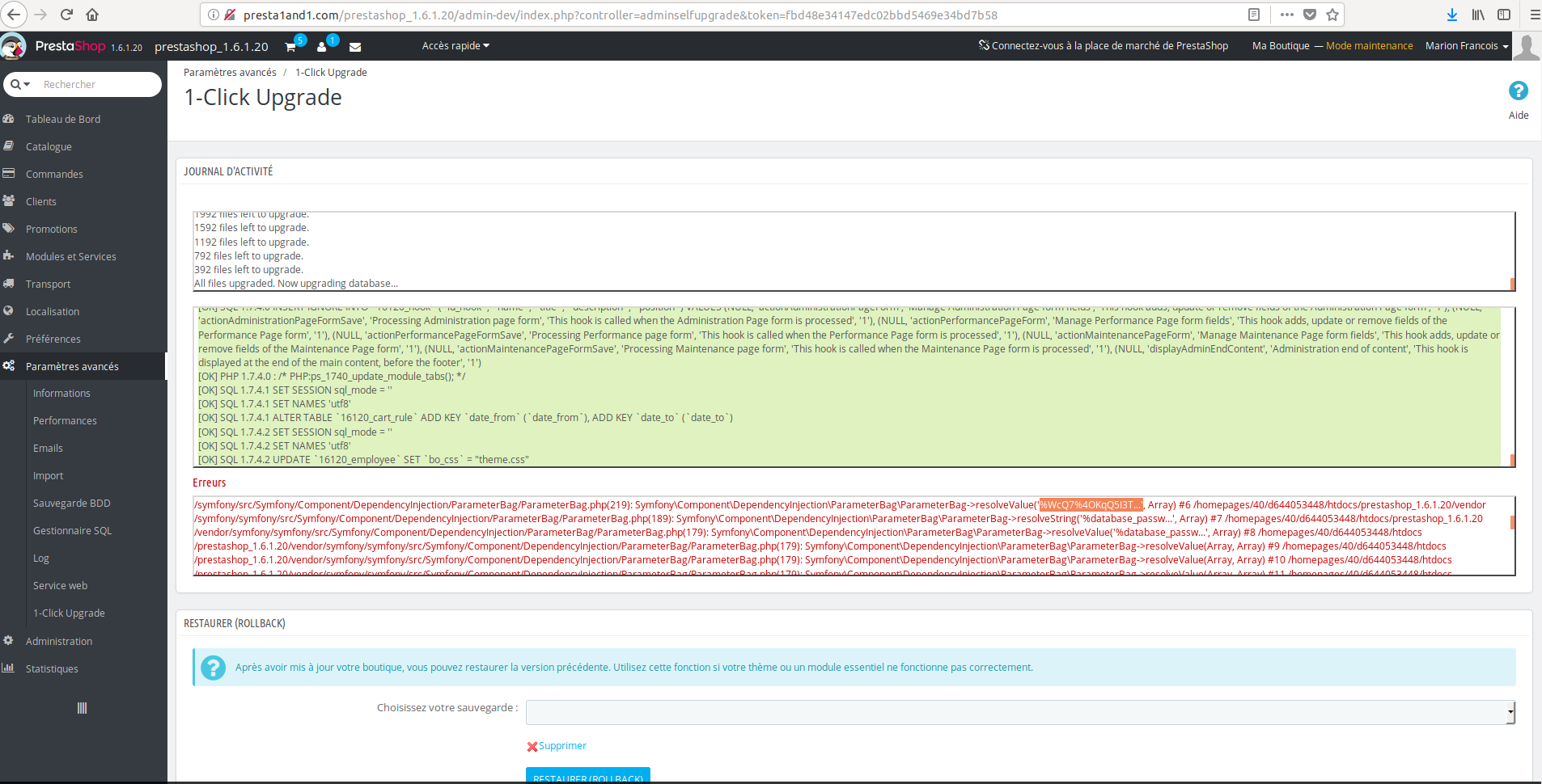 [BOOM-6090] % in db password creates errors when upgrading · Issue ...
