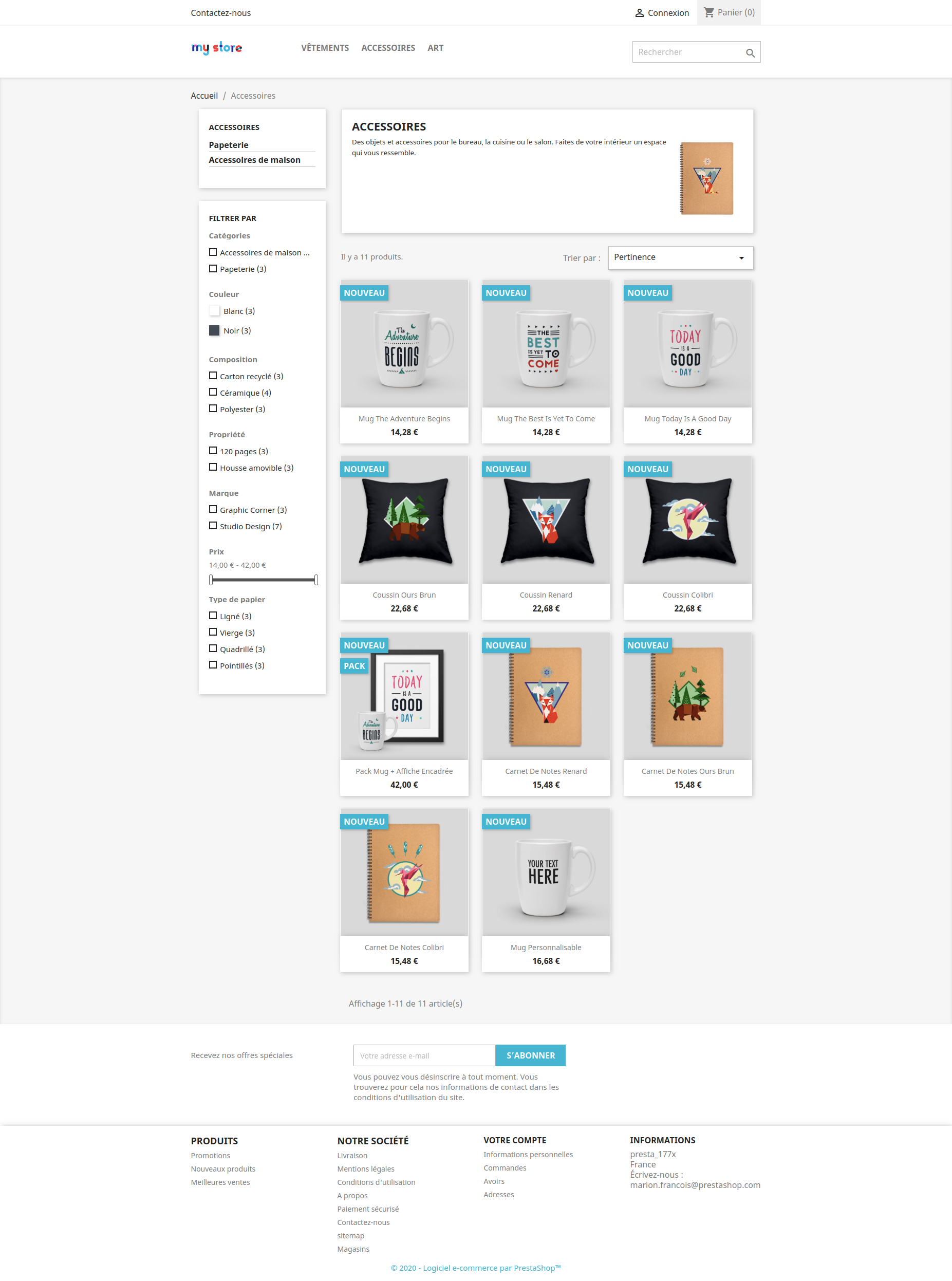 display product from subcat yes