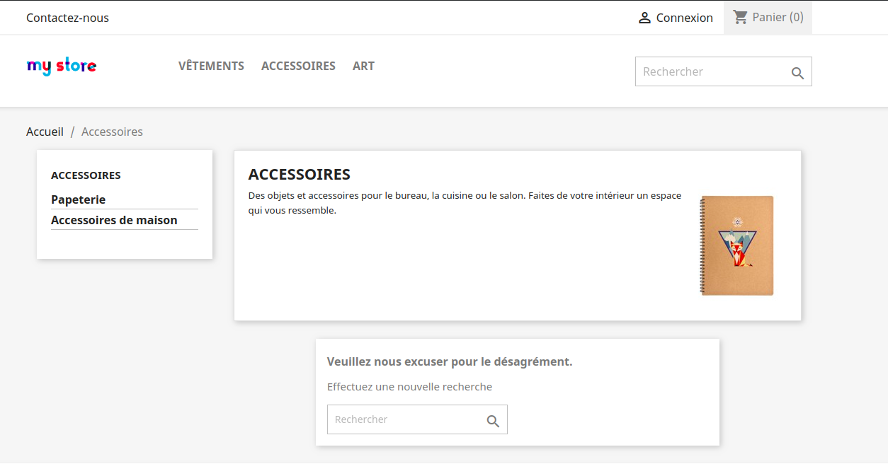 Show products only from default category yes