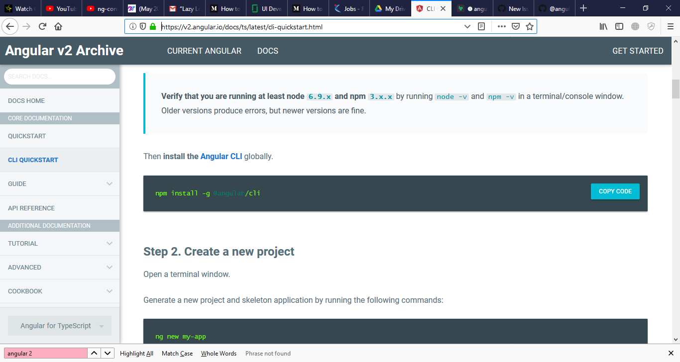 Angular CLI Version Should Be Specified For Previous Versions of ...