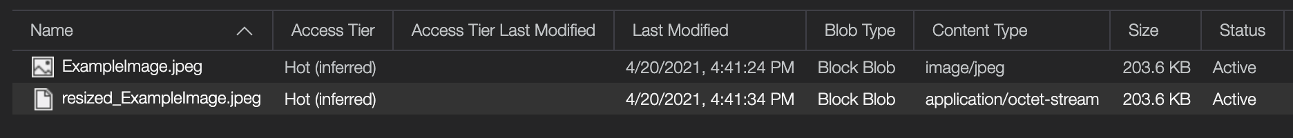 [BlobOutput] always sets Content Type to "application/octet-stream ...