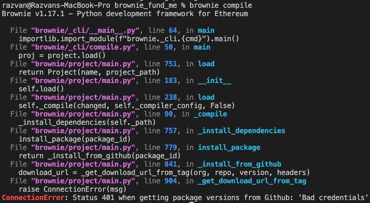 Lesson 6 - Status 401 when getting package versions from Github · Issue ...