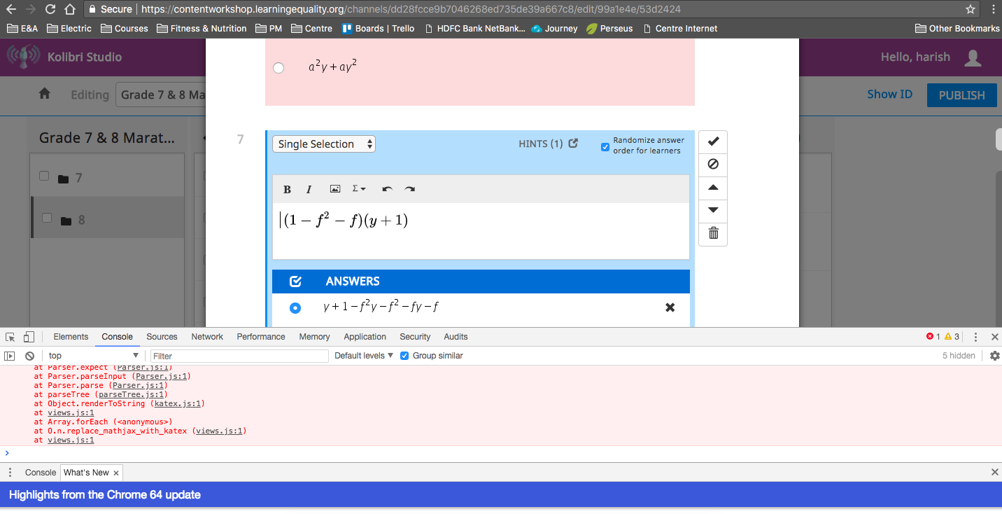 The mathematical equations created on math formula input widget on ...