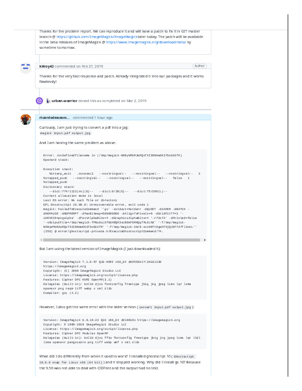 PDF from Stdin fails in 7.x · Issue #1491 · ImageMagick/ImageMagick ...