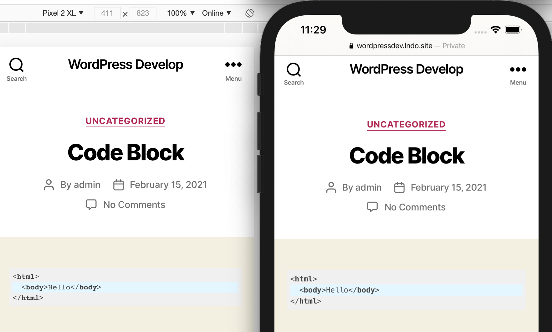Font size on iPhone (chrome, safari) · Issue 288 · westonruter/syntax
