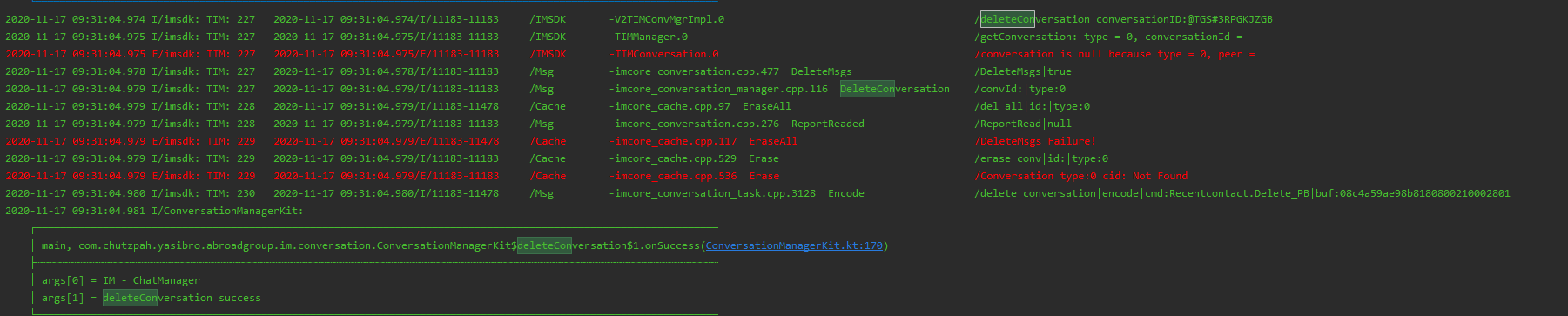Android sdk 5.1.2 版本，删除会话后，重新加载会话，还是会出现会话 · Issue #895 · TencentCloud ...