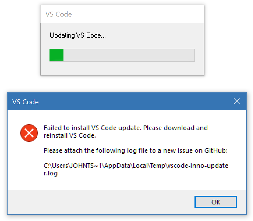 Windows Insider Fails to update · Issue #43830 · microsoft/vscode · GitHub