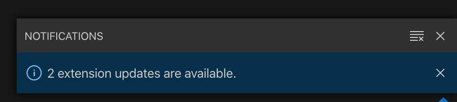 Incorrect number of extensions that need updating reported · Issue ...