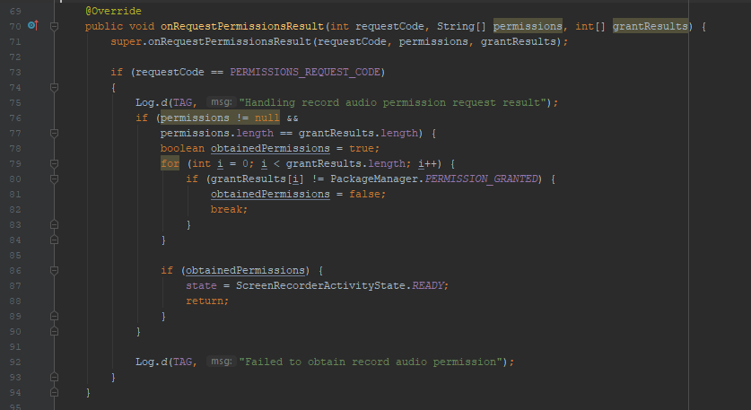 Permission Issue: Cannot record video in Android Spectator App · Issue ...